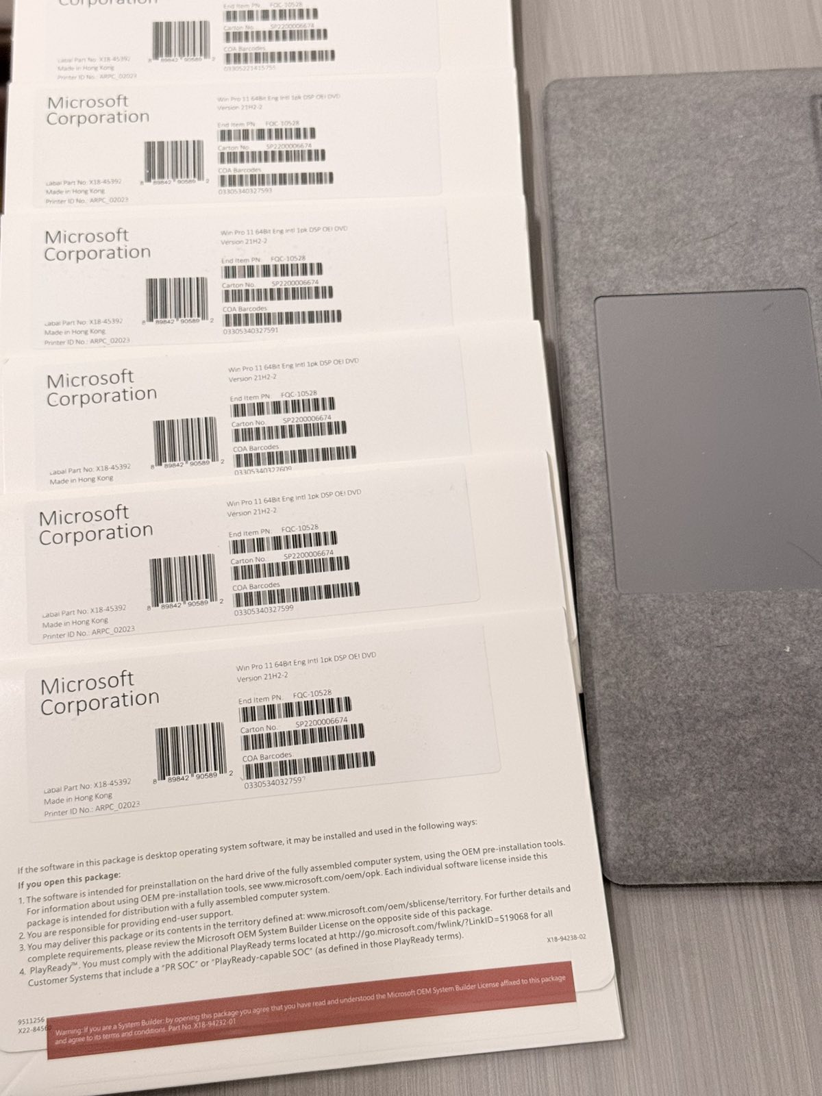 Microsoft License 7